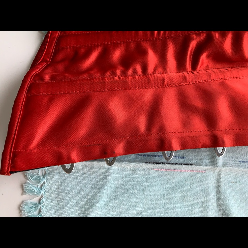 Orchard Corset CS-345 Red Satin Size 32 underbust